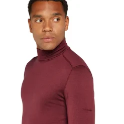 Outlet Icebreaker 260 Tech LS Turtleneck thermoshirt heren port