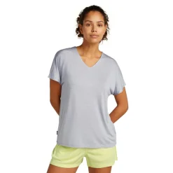 Best Icebreaker Drayden Reversible shirt dames grey quartz