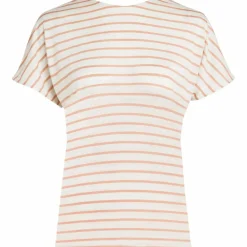 Icebreaker Drayden Reversible Stripe shirt dames ecru  heather desert sand