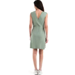 Discount Icebreaker Merino 200 Granary jurk dames lichen