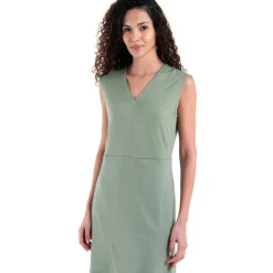 Discount Icebreaker Merino 200 Granary jurk dames lichen