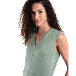 Discount Icebreaker Merino 200 Granary jurk dames lichen