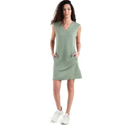 Discount Icebreaker Merino 200 Granary jurk dames lichen