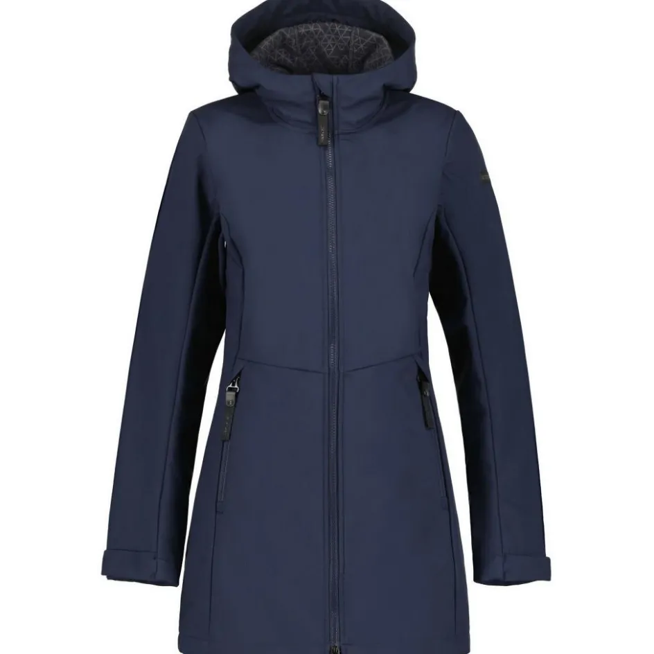 Icepeak Alamosa parka softshell jas dames dark blue