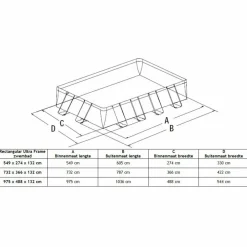 Intex Ultra XTR Frame Rectangular 732 x 366 x 132  zwembad