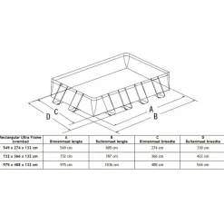 Clearance Intex Ultra XTR Frame Rectangular 975 x 488 x 132  zwembad
