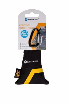 INUTEQ Bodycool Travel handdoek black