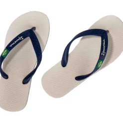 New Ipanema Classic Brasil slippers kids beige blue