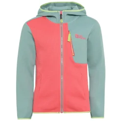 Best Jack Wolfskin Actamic Grid fleece vest junior sunset coral