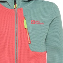 Best Jack Wolfskin  Actamic Grid fleece vest junior sunset coral