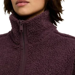 Best Jack Wolfskin  High Curl fleece vest dames amaranth