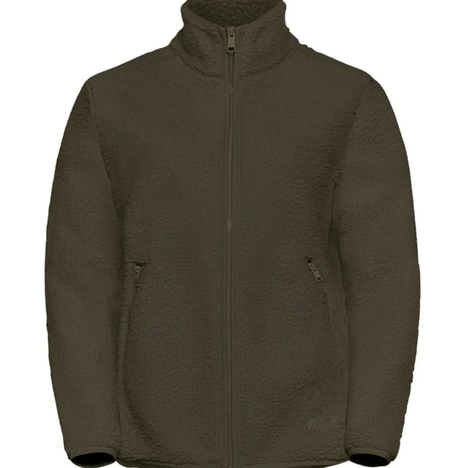 Jack Wolfskin High Curl fleece vest dames obsidian moss