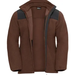 New Jack Wolfskin  Kammweg Pile Fleece vest heren hot choc