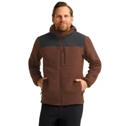 New Jack Wolfskin  Kammweg Pile Fleece vest heren hot choc