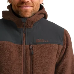 New Jack Wolfskin  Kammweg Pile Fleece vest heren hot choc
