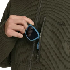 Clearance Jack Wolfskin  Lake Ridge fleece vest heren obsidian moss