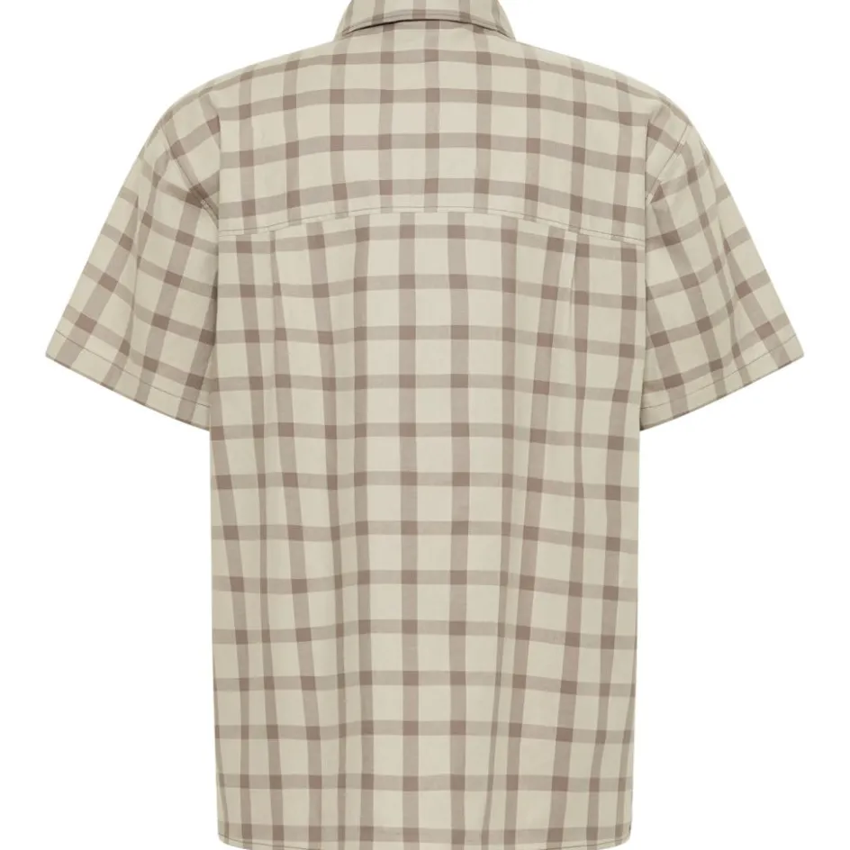 Jack Wolfskin Planalto overhemd heren check cold coffee