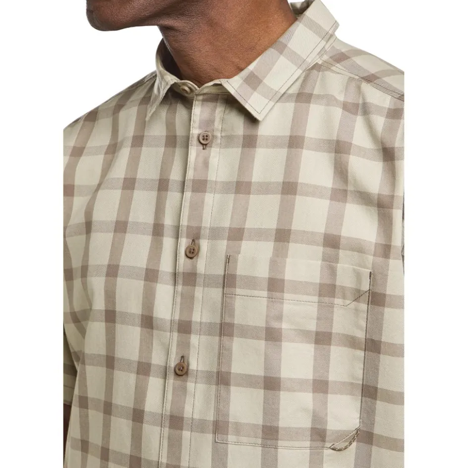 Jack Wolfskin Planalto overhemd heren check cold coffee