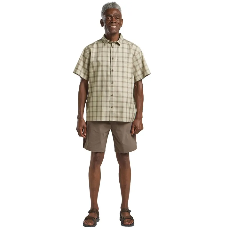 Jack Wolfskin Planalto overhemd heren check cold coffee