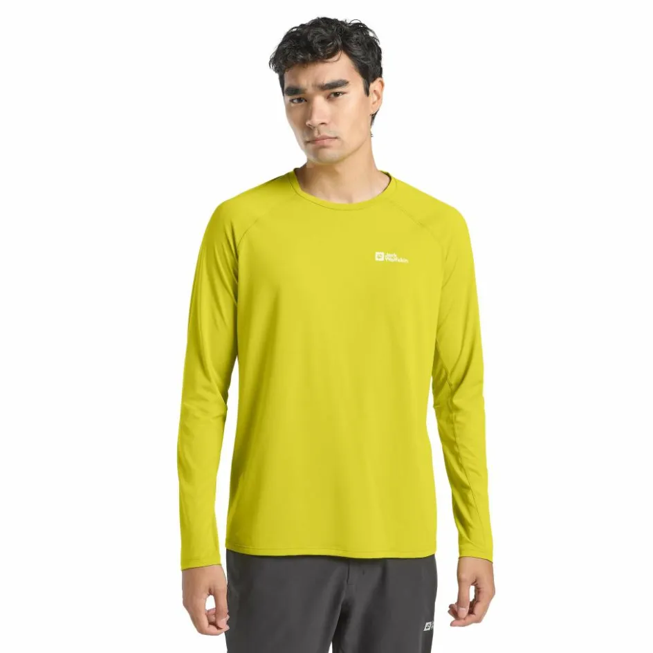 Online Jack Wolfskin Prelight swift shirt heren chartreuse