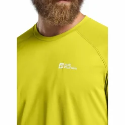 Online Jack Wolfskin Prelight swift shirt heren chartreuse
