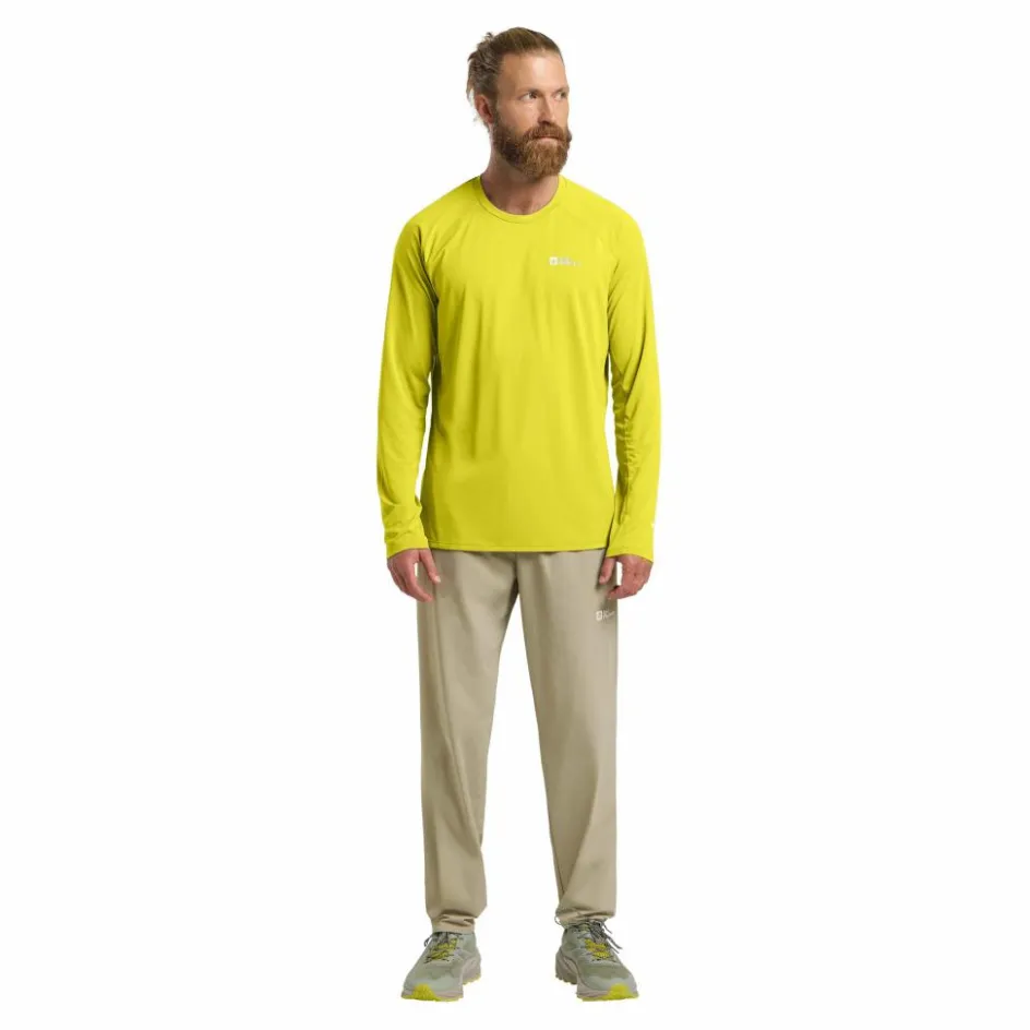 Online Jack Wolfskin Prelight swift shirt heren chartreuse