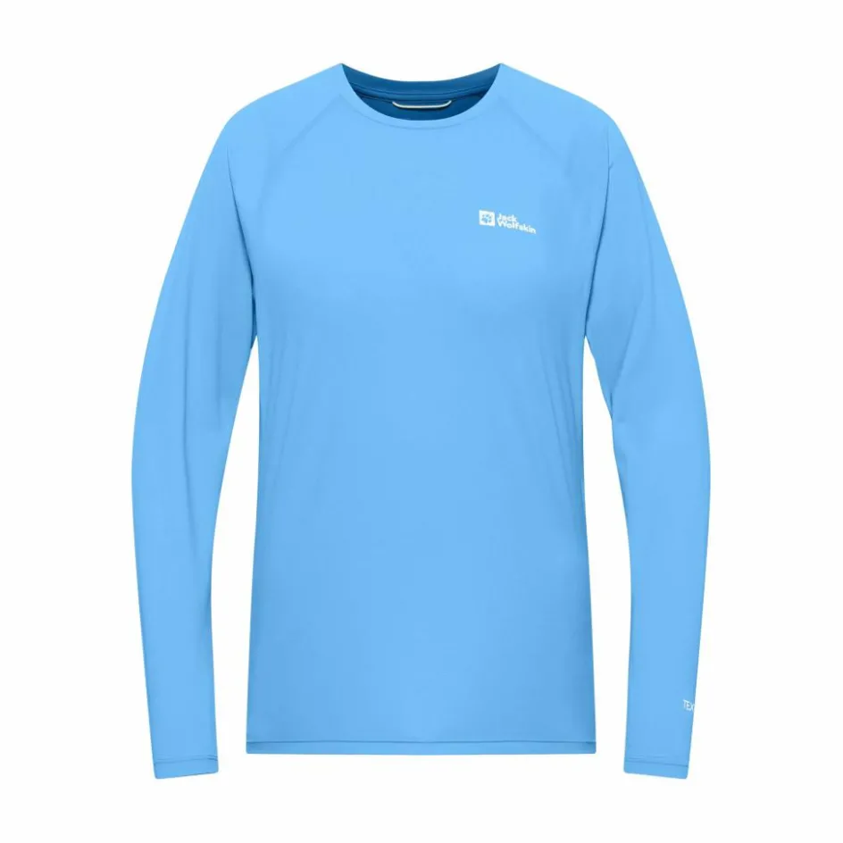 Discount Jack Wolfskin Prelight Swift shirt dames mid blue