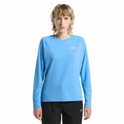 Discount Jack Wolfskin Prelight Swift shirt dames mid blue