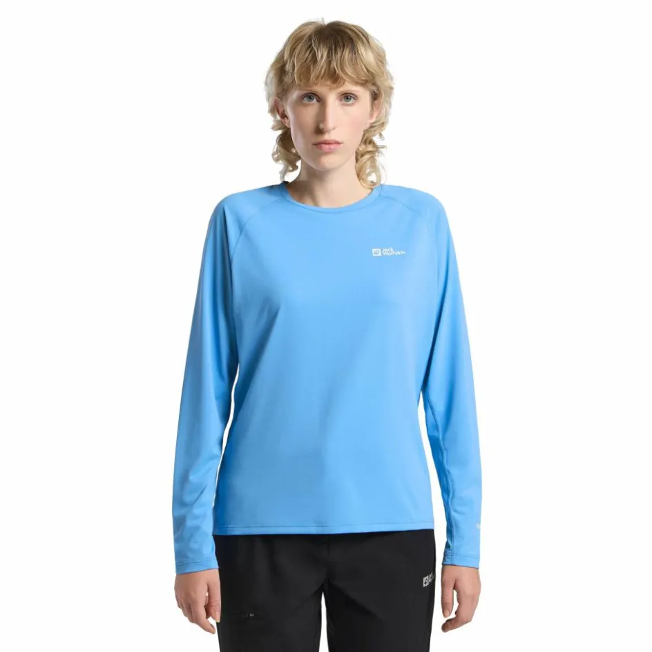 Discount Jack Wolfskin Prelight Swift shirt dames mid blue