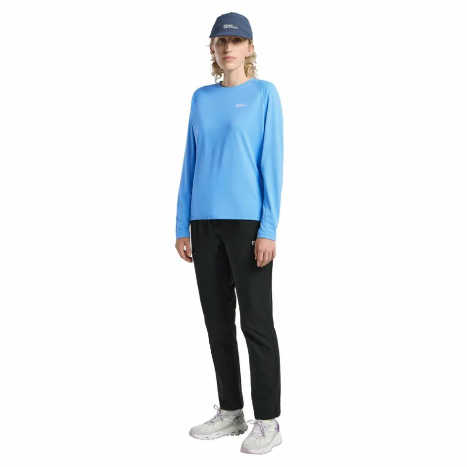 Discount Jack Wolfskin Prelight Swift shirt dames mid blue