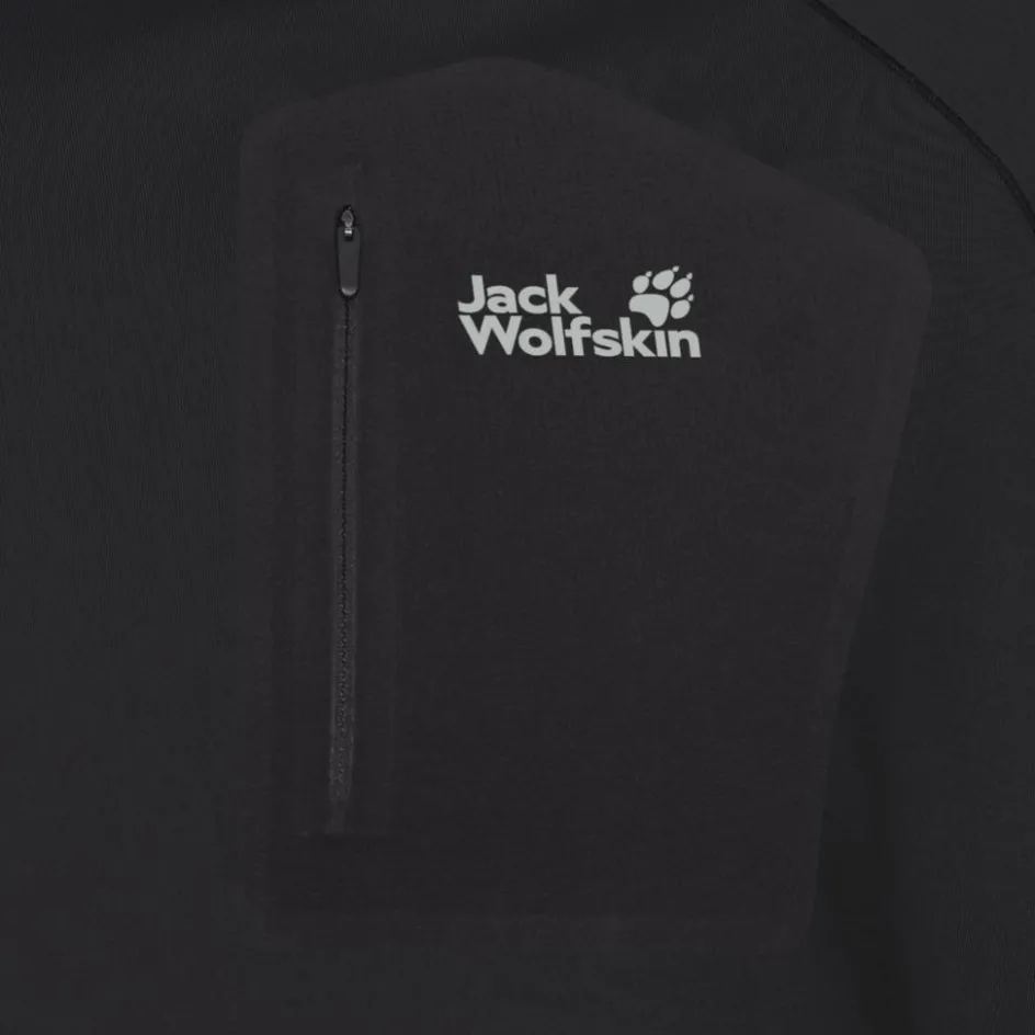 Jack Wolfskin Prelight Trail Crew shirt heren black