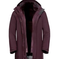 Jack Wolfskin  Rotwand 3-in-1 outdoor jack dames amaranth