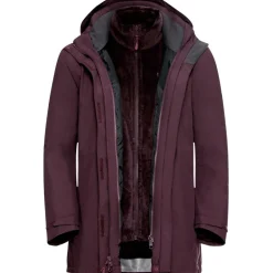 Jack Wolfskin  Rotwand 3-in-1 outdoor jack dames amaranth