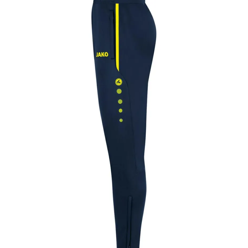 JAKO Allround trainingsbroek marine fluogeel