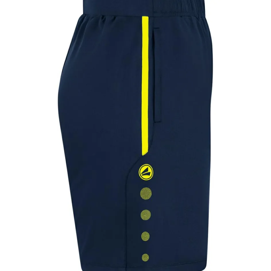 Online Jako Allround voetbalbroekje marine fluogeel