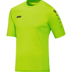 New Jako Team KM voetbalshirt fluo green