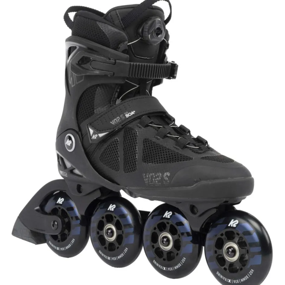Clearance K2 VO2 S 90 BOA inline skates black night