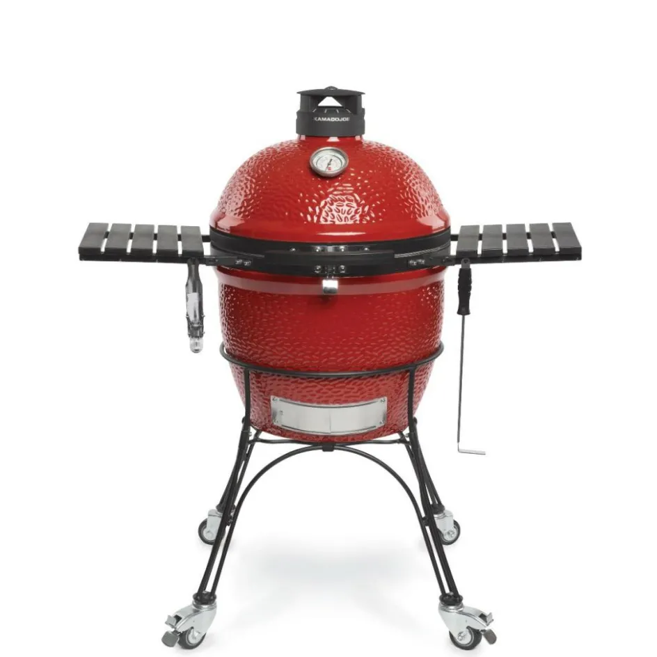 Kamado Joe Classic II houtskoolbarbecue rood