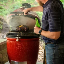 Kamado Joe  Classic III stand alone houtskoolbarbecue red