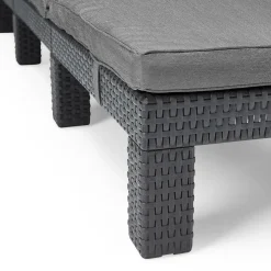 Outlet Keter Daytona Sunlounger ligbed graphite inclusief  kussen