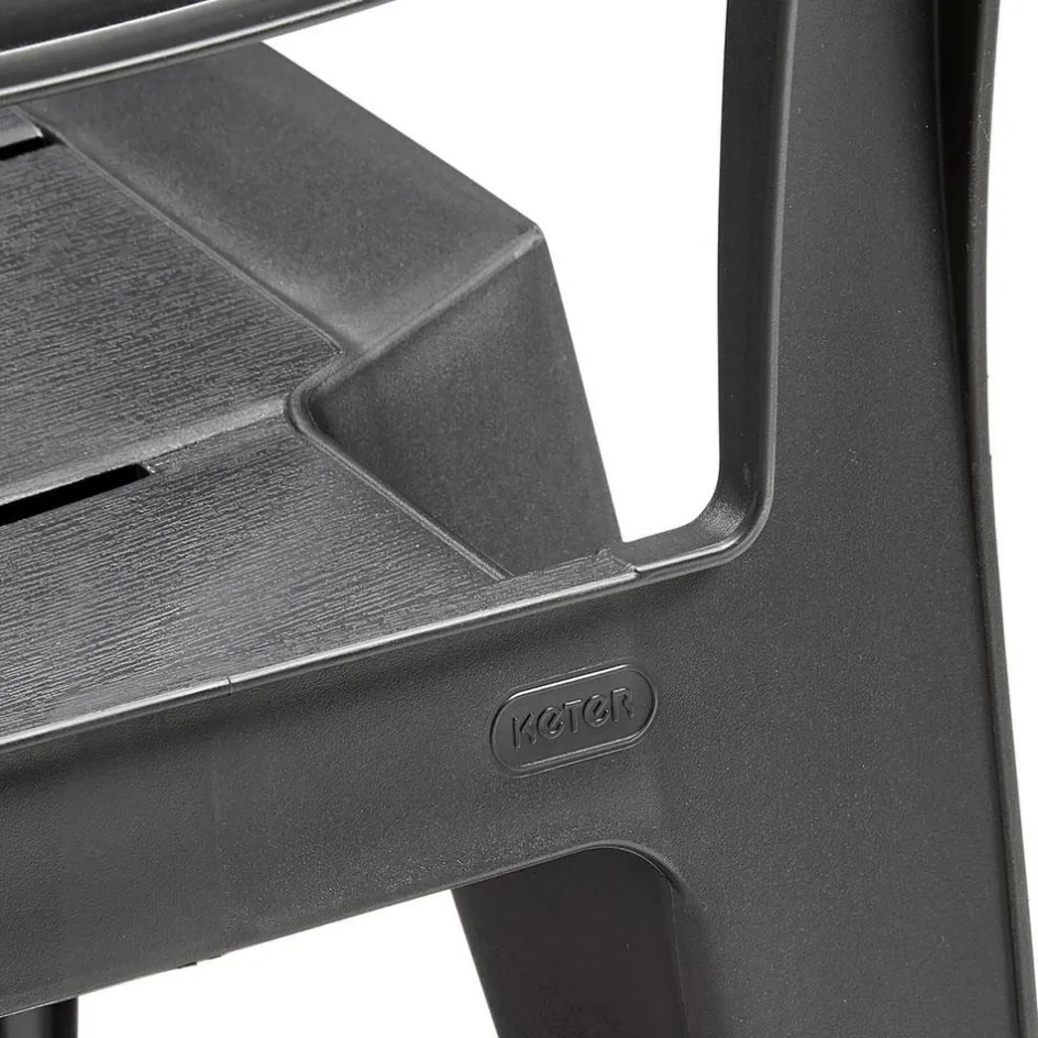 Keter Julie stapelbare tuinstoel graphite