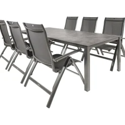 Best Kettler HPL 220 Legato 6 verstelbaar tuinset antraciet