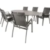 Discount Kettler HPL Edge 240 Legato 6 dining tuinset antraciet