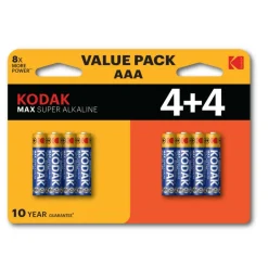 Discount Kodak Max Alkaline AAA batterij 8-pack