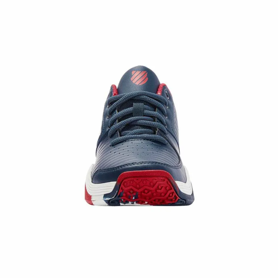 Outlet K-Swiss Court Express Omni tennisschoenen junior blue opal white lollipop