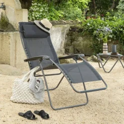 Clearance Lafuma RSXA Clip Batyline Iso relaxstoel black noir