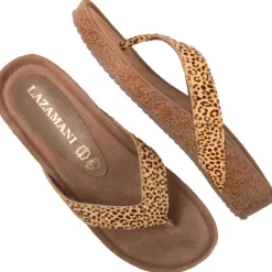 Clearance Lazamani Laura slippers dames leopard