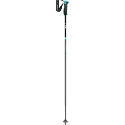 New Leki Neolite Airfoil skistokken dames gunmetal  black light turquoise