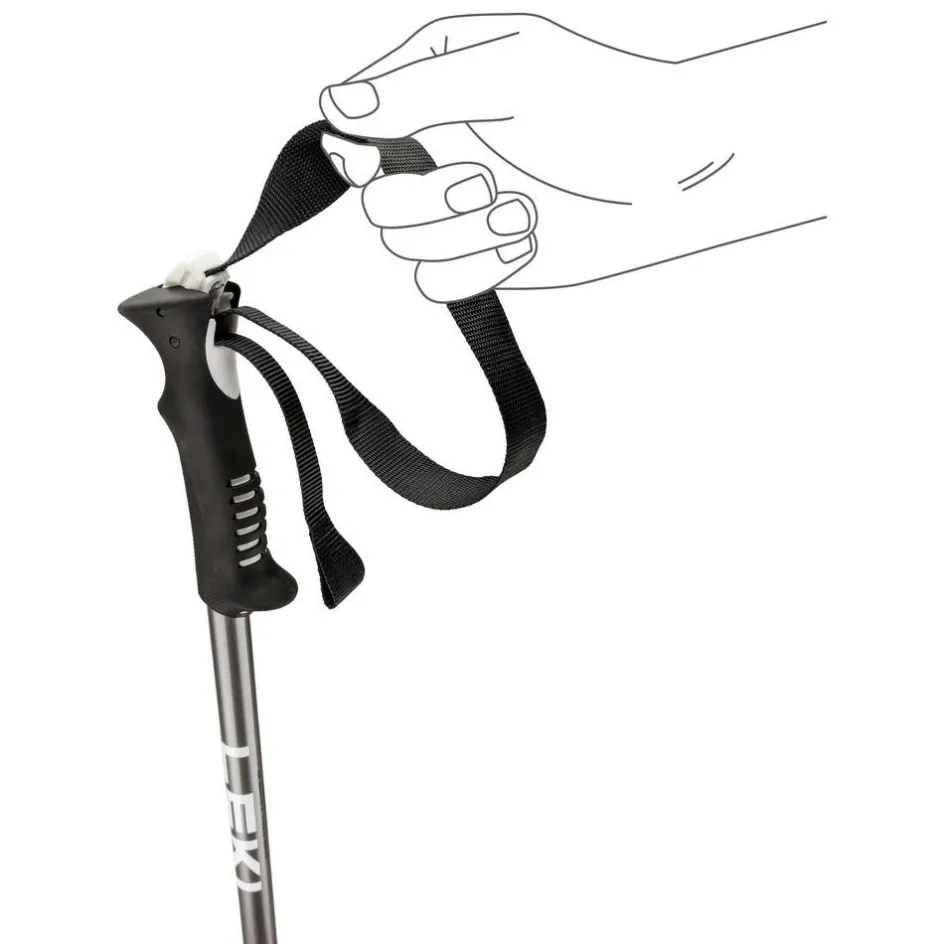 Sale Leki Primacy skistokken black light anthracite white