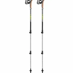 Leki Traveller Alu wandelstokken black silvergrey neon yellow